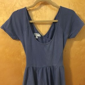 Soft Blue Open-back Dress